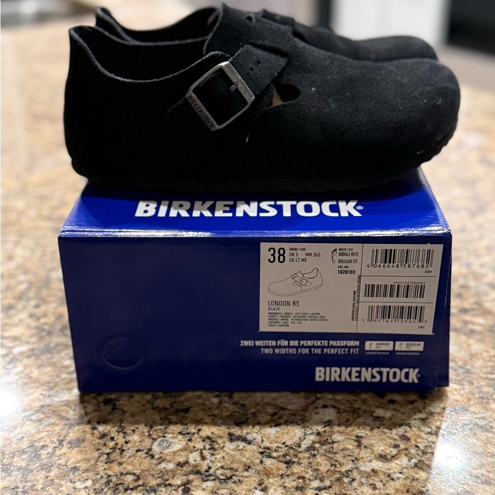 Black Suede Birkenstock London